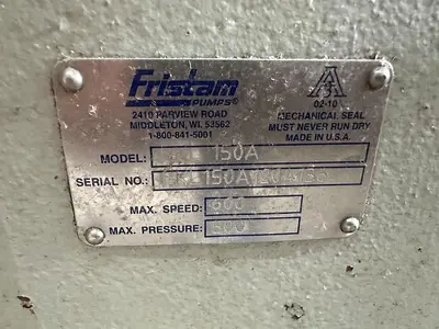 USED FRISTAM PUMPS 150A