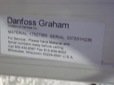 USED DANFOSS GRAHAM 175Z7365