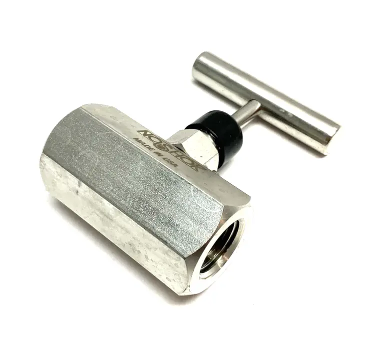 New | in-Stock NOSHOK STAINLESS STEEL NEEDLE VALVE 0.187" ORIFICE, SOFT SEAT, 1/2" NPT Valves/Fittings | Maverick Industrial Sales #1100911
