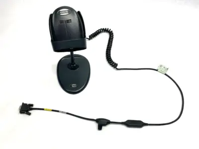 Used KEYENCE Rev. H Handheld Barcode Reader w/ HR-1C3RC & Flexible Arm Stand Barcode Scanners Michigan US | Maverick Industrial Sales #1389799