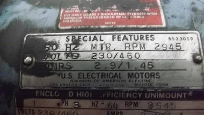 Used US ELECTRICAL _UNKNOWN_ Blowers | OCO Industrial #1634529