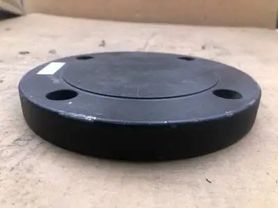 DZH Steel 5″ Flanged Pipe Cover / Lid ; 4 lug