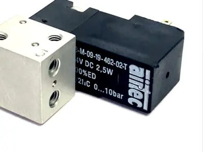 23-M-09-19-462-02-T | Airtec  Pneumatic Solenoid Valve 24VDC 2.5W 3/2 NC 0-10bar - New Other