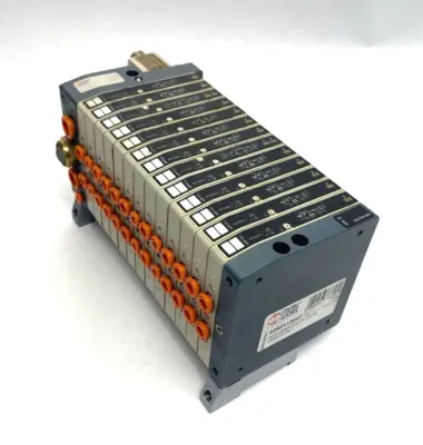 Used Metal Work Pneumatic Pneumatic Manifold HDM 2B&R 8 M V6 V4 O6 V6X3 V4 O6 + Solenoid Valves Michigan US | Maverick Industrial Sales #1393463