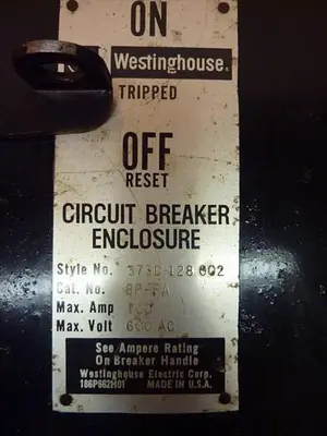 USED WESTINGHOUSE 373D128G02