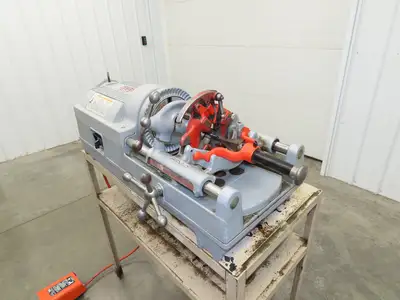 Ridgid 535 Pipe Bolt Threader Machine Stand 120VAC 15A Universal 811A Die 1/8-2"