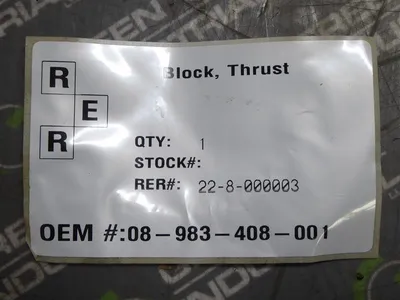 Unbranded Thrust Shoe Retaining Block 08-983-408-001 New