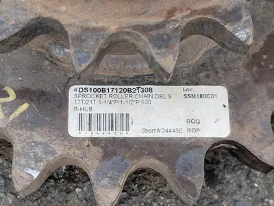 Roller Chain Sprocket DS100B17120B21308, Size 100/120, 17/21T
