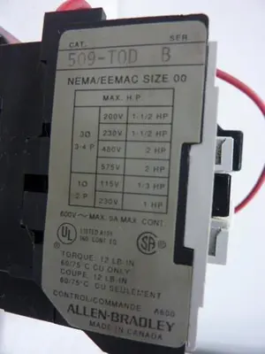 USED ALLEN BRADLEY 509-TOD SER B