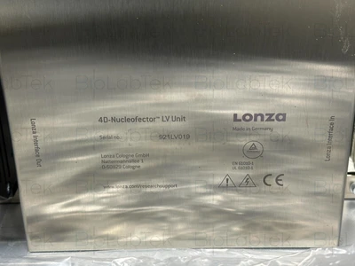 NEW Lonza LV unit