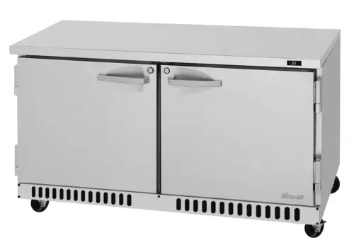 Turbo Air PUR-60-FB-N 60 1/4" W Undercounter Refrigerator w/ (2) Section & (2) Doors, 115v