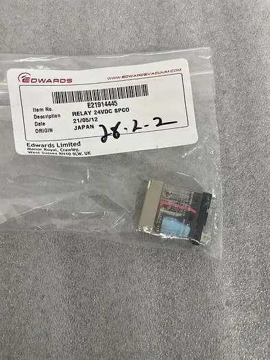 EDWARDS E21914445 RELAY 24VDC SPCO QTY 2