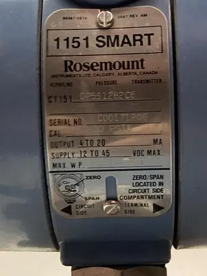 New | in-Stock ROSEMOUNT C1151 GP5S12B2C6 Pressure Transmitters Ohio US | Surplus Asset Holdings #1225955