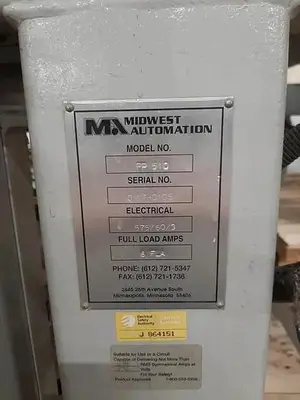 USED MIDWEST AUTOMATION PANEL POSITIONING STATION