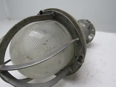 Crouse Hinds  Vintage Electric Light Fixture For Hazardous Locations 9" Dia.