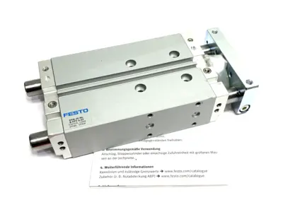 USED FESTO GUIDED DRIVE CYLINDER 80MM STROKE 20MM BORE 8161416