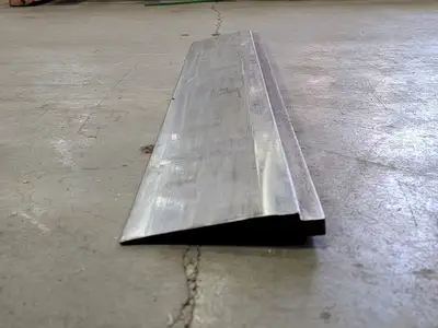 Custom 30 Degree Forming Punch 5.5 in. Tall 3 ft long