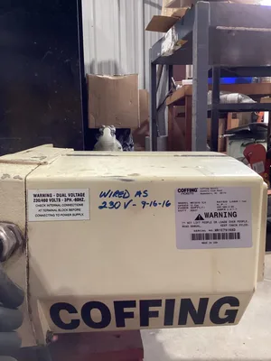 Coffing 1 Ton Hoist On Trolley 20′ WRT2010 3LH 230/460V