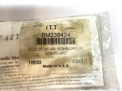 USED ITT HYDRAULIC SHOCK ABSORBER