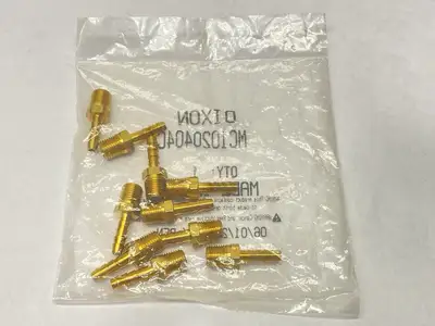 1020404C | Dixon  Hose Barb Adapter 3/8" NPT x 3/8" Hose Barb LOT OF 10 - New