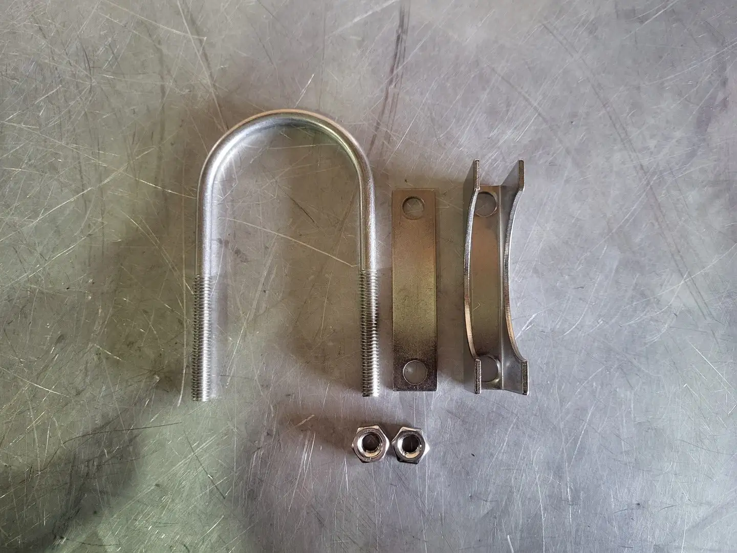 U-Bolt, 8.5" Length, 2.5" Width, Stainless Steel
