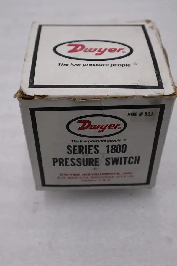DWYER SERIES 1800 PRESSURE SWITCH 1823-0 - NEW IN BOX - STOCK 3128CC