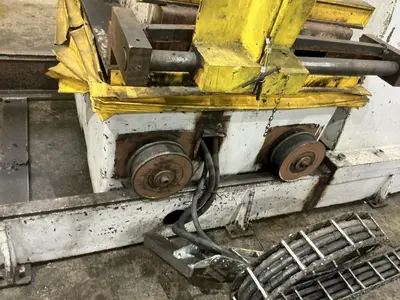 30,000 LBS X 36" PERFECTO COIL FEED LINE, COIL REEL UNCOILER & STRAIGHTENER: YOBRO #24871