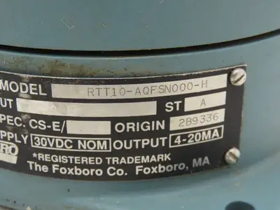 Foxboro RTT10-AQFSN000-H Temperature Transmitter 200-400°F 30VDC Haz Loc