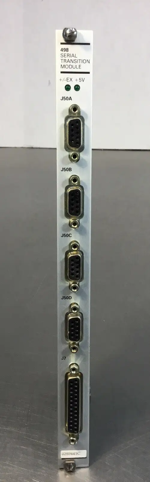 MTS 498 SERIAL TRANSITION MODULE 0289441C 496234-01B 498083-01C Loc.3A