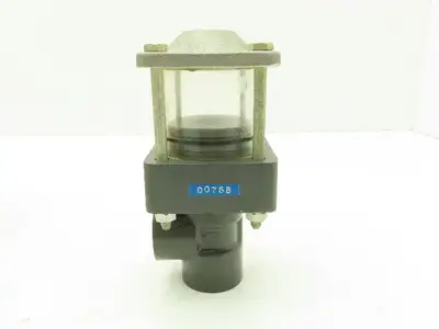 Plast-o-matic D075B 3/4" Shutoff Valve Double Action Pneumatic Controlled