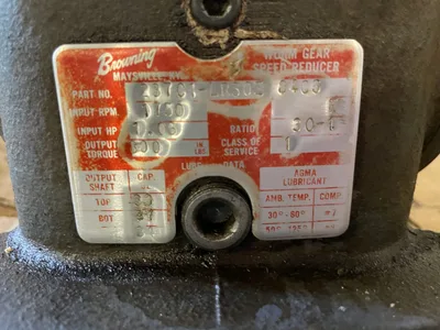 Browning 237C1-LR505-8406 Worm Gear Speed Reducer 30:1 3/4HP 1725RPM 3PH