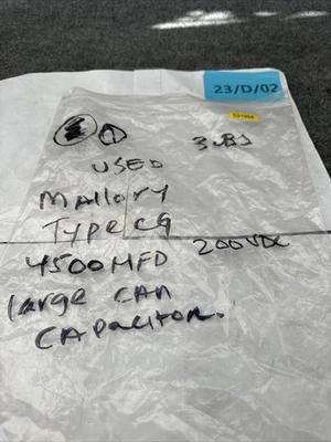 Used Mallory Type CG Capacitors California US | Davliegogo LLC #1706372