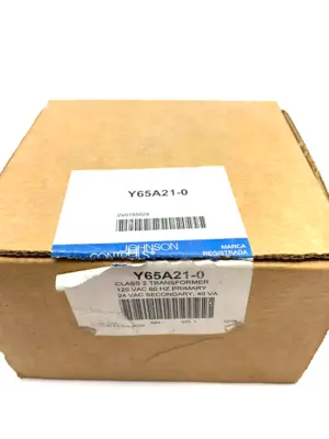 | Johnson Controls Y65A21-0 Class 2 Transformer 120 VAC 60 Hz 24 VAC 40 VA - New Other