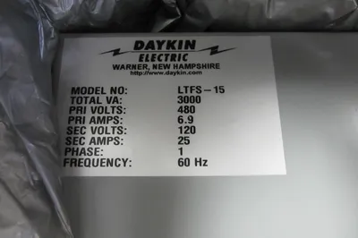 NEW DAYKIN LTFS-15 TRANSFORMER DISCONNECT LTFS15