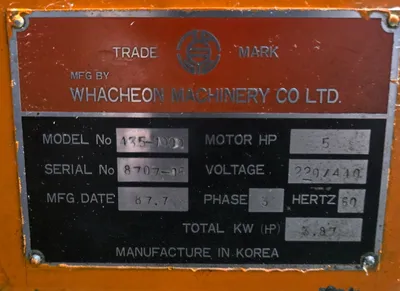 Used 1987 WHACHEON 435-1000 Engine Lathes Michigan US | iGAM Industrial Marketplace #1251314