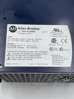 Used ALLEN-BRADLEY ALLEN-BRADLEY 1606-XLS480E SER A Misc Electrical & Power Parts | ND Industrial Surplus #1214479