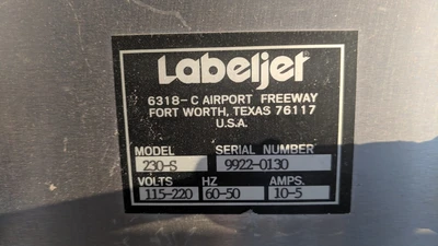 Used _UNKNOWN_ 230S Pressure Sensitive Labelers Minnesota US | A&I Equipment #1318026