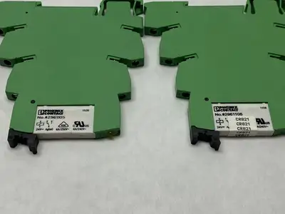 PLC-BSC-24DC/21 | Phoenix Contact  Relay Base 2966016 w/ 2961105 Relay LOT OF 2 - Used