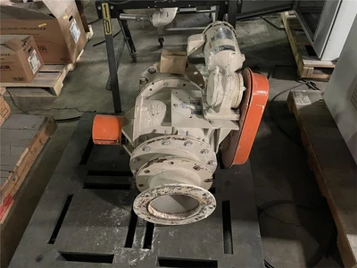 9" Diameter Smoot FTP9 Rotary Air-Lock, 1 HP AC Motor