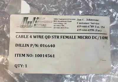 Lumberg Automation RKT 4-633/10M Single-Ended M12 Female Cordset Loc5B18