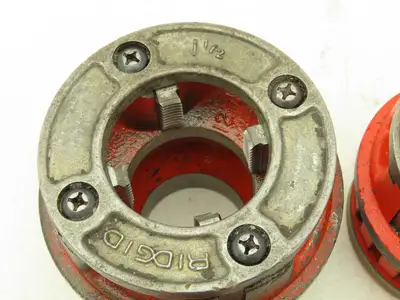 Ridgid 12-R Die Heads With Dies 5 Piece Set For Manuel Ratchet Threader