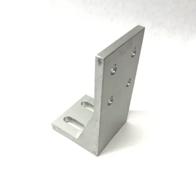 USED PARKER ALUMINUM FLOOR MOUNTING BRACKET 40-SERIES 80/3.0IN
