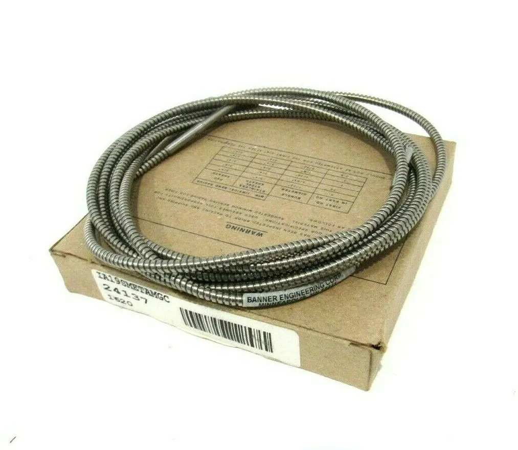NEW BANNER ENGINEERING IA19SMETAMGC FIBER OPTIC CABLE 24137