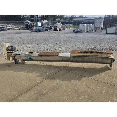 Used 9" dia. Stainless Steel Thomas Conveyor Co Screw Auger Conveyor - 11'-6"L