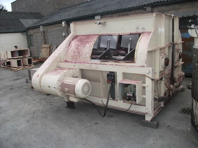 2,000L Tatum Forberg Twin Shafted Stainless Steel Mixer 22 kw