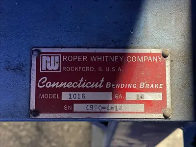 Used ROPER WHITNEY 1016 Apron Brakes Ohio US | HGR 24 #1232682