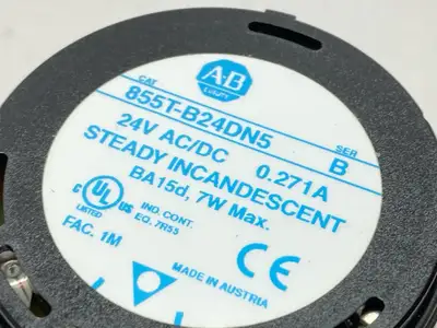 USED ALLEN BRADLEY SER B 70MM AMBER STACK LIGHT 0.271A 24V