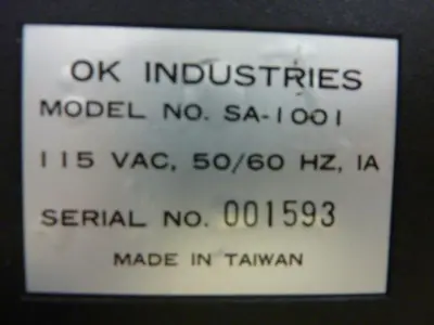 USED OK INDUSTRIES SA-1001