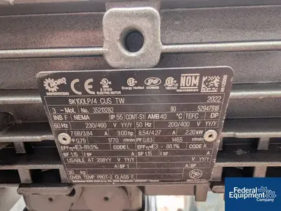 USED ICCNW 4100 Gal ICCNW Mix Tank, 304 S/S, 3 HP