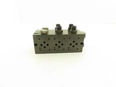 Parker MSP3D23BA910 Hydraulic 3-Station Manifold Valve Block 5000psi Cetop 3